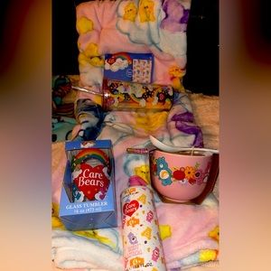 Carebear blanket bundle